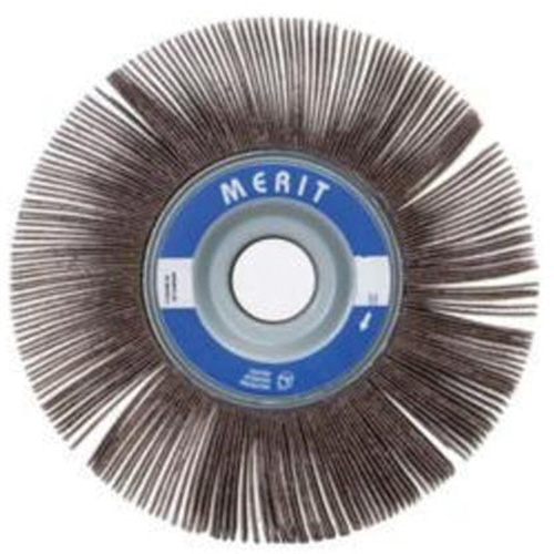 Merit 08834122038 High Performance Flap Wheel, Aluminum Oxide, 180 Grit, 4" x 1" x 5/8"