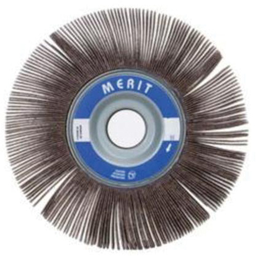 Merit 08834122058 Meule &agrave; lamelles haute performance, Oxyde d'aluminium, Grain 120, 4" x 2" x 5/8"