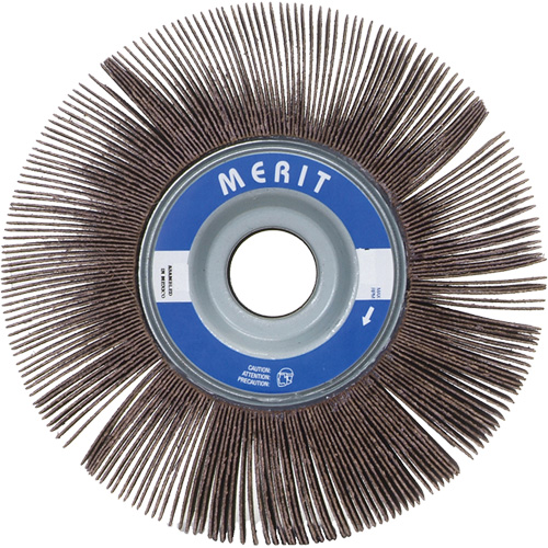 Merit 08834123097 High Performance Flap Wheel, Aluminum Oxide, 120 Grit, 8" x 2" x 1"