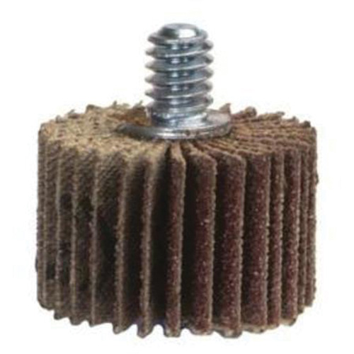 Merit 08834130709 Mini-meule &agrave; lamelles de super finition, Oxyde d'aluminium, Grain 180, 1" x 1" x 1/4"-20