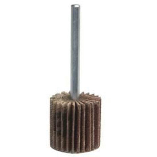 Merit 08834137131 Grind-O-Flex Mini Mounted Flap Wheel, Aluminum Oxide, 80 Grit, 1-1/2" x 1/2" x 1/4"