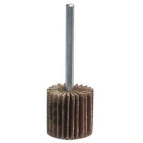 Merit 08834130780 Grind-O-Flex Mini Mounted Flap Wheel, Aluminum Oxide, 120 Grit, 2" x 1" x 1/4"