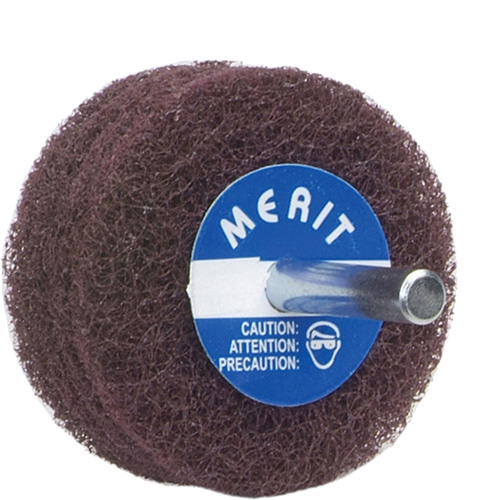 Merit 08834131552 Abrasotex Non-Woven Disc Wheel, 2" Dia., Fine Grit, Aluminum Oxide