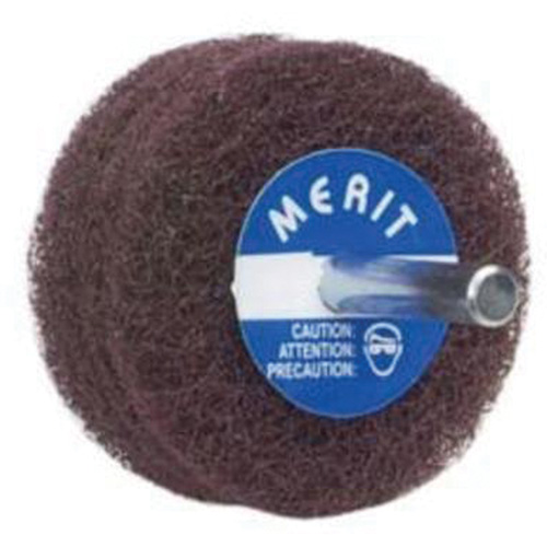 Merit 08834131565 Abrasotex Non-Woven Disc Wheel, 4" Dia., Fine Grit, Aluminum Oxide