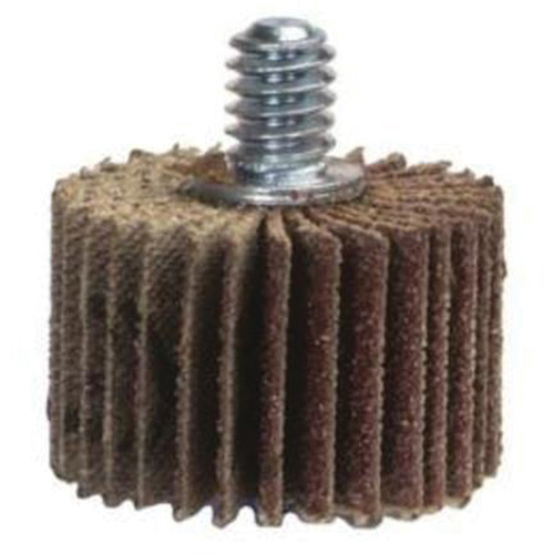 Merit 08834133001 Grind-O-Flex Mini Quick-Change Flap Wheel, Aluminum Oxide, 60 Grit, 2" x 1/2" x 1/4"-20
