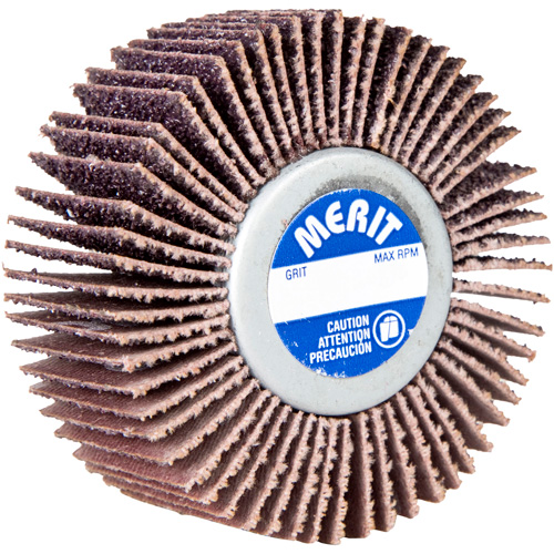 Merit 08834135015 Grind-O-Flex Mini Quick-Change Flap Wheel, Ceramic Alumina, 60 Grit, 3" x 1" x 1/4"-20