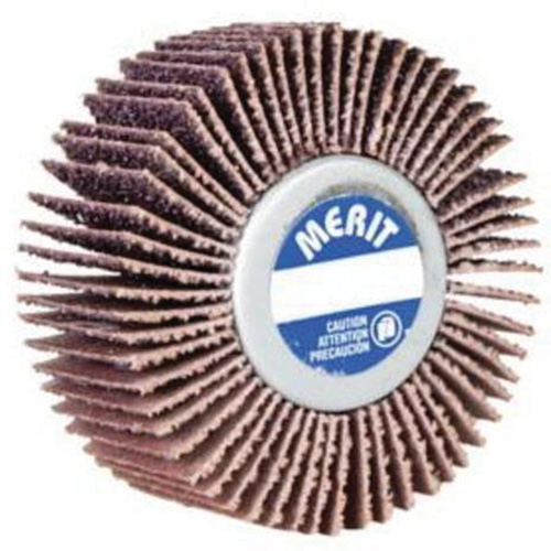 Merit 08834135017 Mini-meule &agrave; lamelles &agrave; changement rapide Grind-O-Flex, C&eacute;ramique d'alumine, Grain 120, 3" x 1" x 1/4"-20