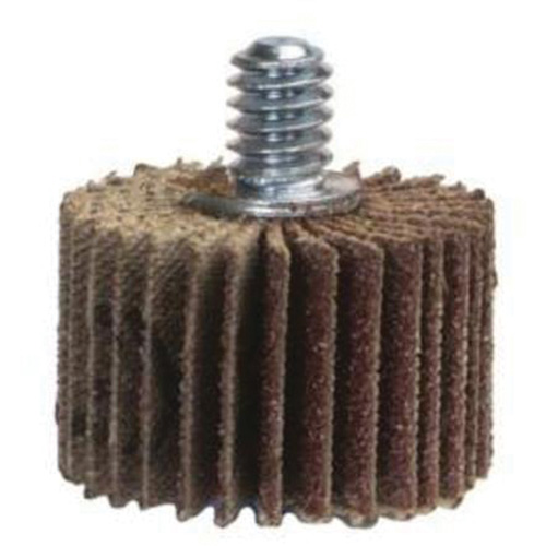 Merit 08834135202 Grind-O-Flex Mini Quick-Change Flap Wheel, Ceramic Alumina, 80 Grit, 2" x 1-1/2" x 1/4"-20