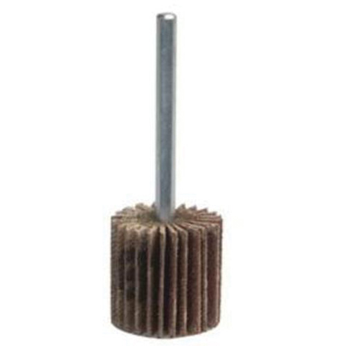 Merit 08834137355 Grind-O-Flex Mini Mounted Flap Wheel, Aluminum Oxide, 320 Grit, 2" x 1/2" x 1/4"
