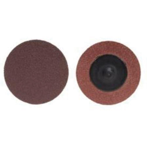 Merit 08834164496 ALO Plus PowerLock&reg; Cloth Disc, 2" Dia., 120 Grit, Aluminum Oxide