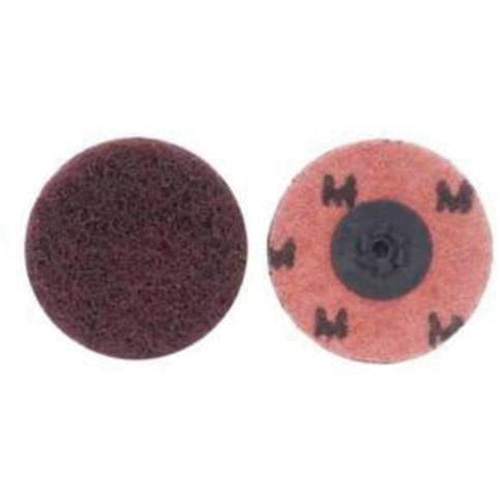 Merit 08834166280 PowerLock&reg; Abrasotex Buffing Disc, 2" Dia., Medium Grit, Aluminum Oxide