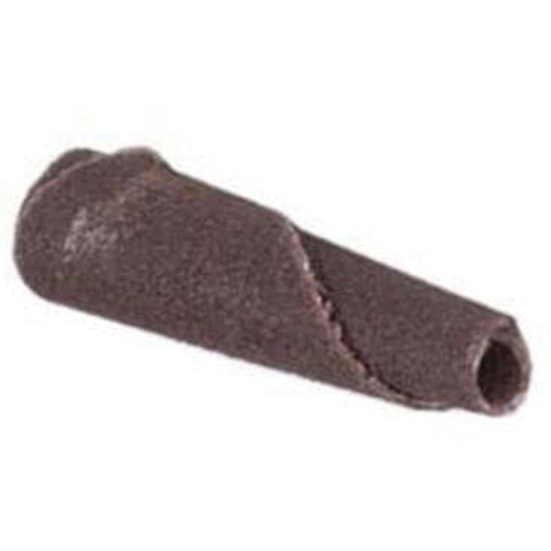 Merit 08834180918 Tapered Cone Point Cartridge Rolls, 80 Grit, 3/16" Dia., Aluminum Oxide, 1" L