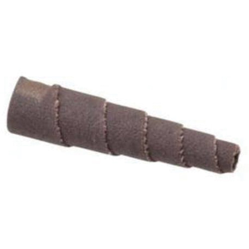 Merit 08834181709 ALO Spiral Cartridge Rolls, 180 Grit, 3/8" Dia., Aluminum Oxide, 1-1/2" L, 1/8" Arbor