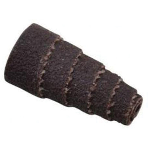 Merit 08834181735 ALO Spiral Cartridge Rolls, 80 Grit, 1/2" Dia., Aluminum Oxide, 1" L, 1/8" Arbor