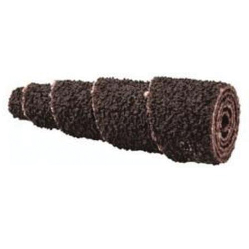 Merit 08834181743 Cartouche de bandes abrasives coniques ALO, 50 Grain, 1/2" dia., Oxyde d'aluminium, 1-1/2" lo, 1/8" Dimension de l'arbre