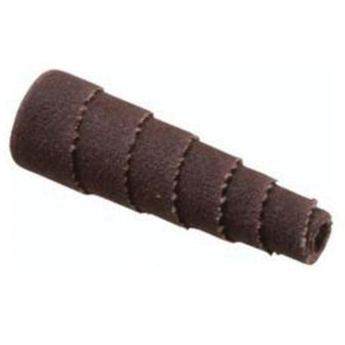 Merit 08834181749 Cartouche de bandes abrasives coniques ALO, 180 Grain, 1/2" dia., Oxyde d'aluminium, 1-1/2" lo, 1/8" Dimension de l'arbre