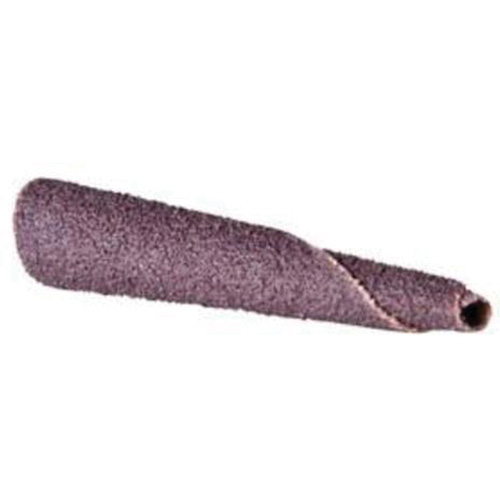Merit 08834182044 Cartouche de bande abrasive conique ALO, 240 Grain, 5/16" dia., Oxyde d'aluminium, 1-1/2" lo, 1/4" Dimension de l'arbre