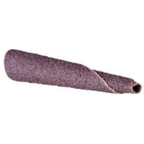 Merit 08834182537 Cartouche de bande abrasive conique ALO, 320 Grain, 5/16" dia., Oxyde d'aluminium, 1-1/2" lo, 1/4" Dimension de l'arbre