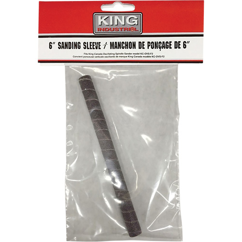 King Canada SL-638-80 Ensemble de manchon 3/8" pour le ponçage du bois avec grain 80