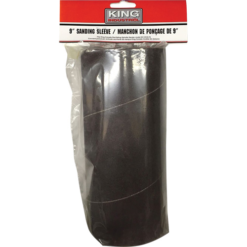 King Canada SL-940-80 Ensemble de manchon 4" pour le ponçage du bois avec grain 80