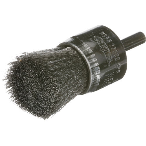 Osborn 0003008300 Brosse mont&eacute;e &agrave; fils ondul&eacute;s, 1", Fils 0.005