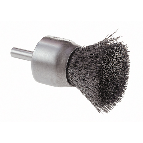 Osborn 0003006300 Crimped Wire End Brush, 1", 0.006 Fill