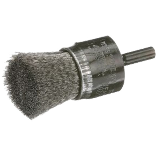 Osborn 0003007400 Crimped Wire End Brush, 1", 0.006" Fill