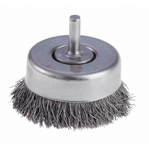 Osborn 0003208000 Brosses-boisseau &agrave; fils cr&ecirc;p&eacute;s avec tige 1/4" - travaux l&eacute;gers