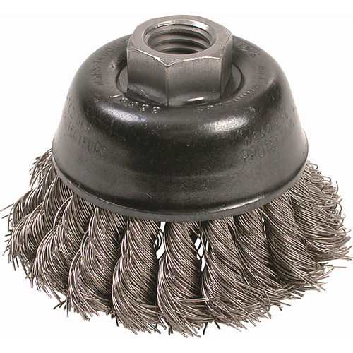 Osborn 0003336700 Knot Wire Cup Brushes - High Speed Small Grinder, 2-3/4" Dia. x 5/8"-11 Arbor
