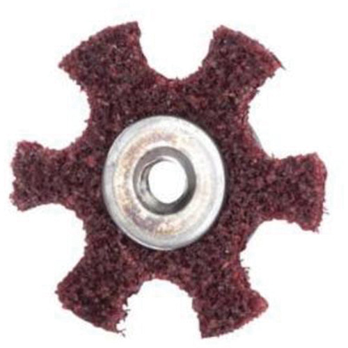 Merit 08834185927 Disque abrasif en forme d'&eacute;toile pour pr&eacute;paration de surface Abrasotex , 2" dia., Grain Moyen, Oxyde d'aluminium