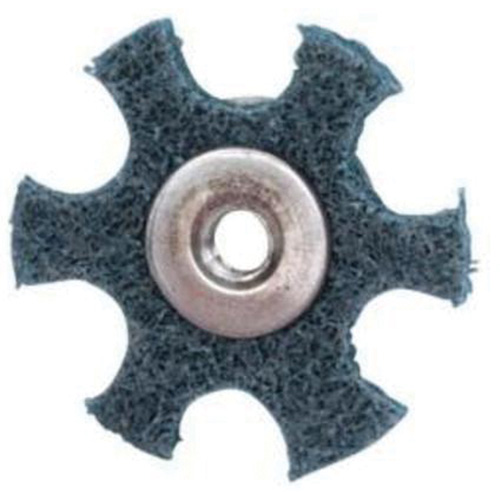 Merit 08834185931 Disque abrasif en forme d'&eacute;toile pour pr&eacute;paration de surface Abrasotex , 3" dia., Grain Tr&egrave;s fin, Oxyde d'aluminium