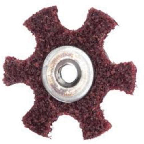 Merit 08834185933 Abrasotex Surface Preparation Star, 4" Dia., Medium Grit, Aluminum Oxide