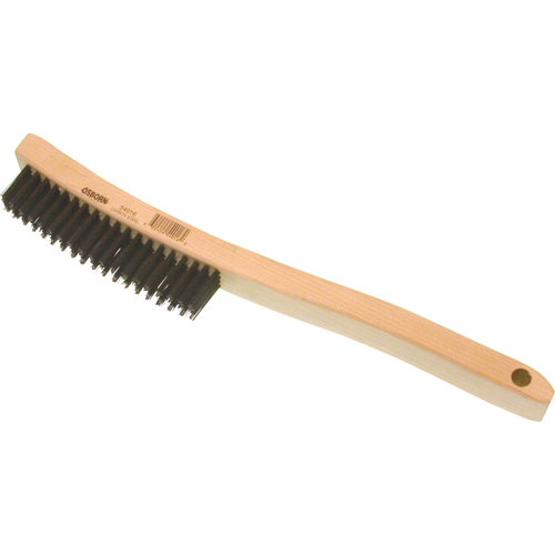 Osborn 0005401600 Brosses de grattage a/manche recourb&eacute;, Acier, 4 x 19 rangs de fils, Longueur 13-11/16"