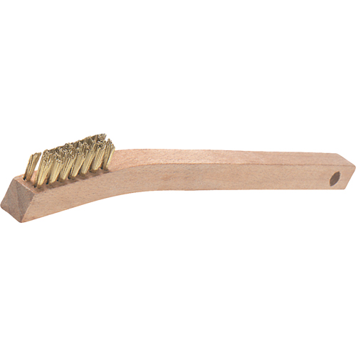 OSBORN VTrim Small Handle Scratch Brushes, Brass, 3 x 7 Wire Rows, 77
