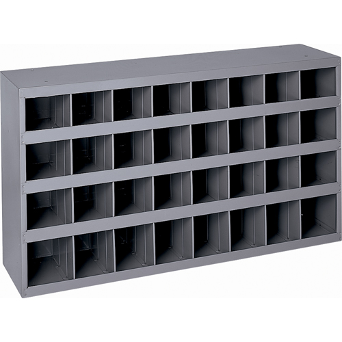 Durham Manufacturing 344-95 Armoires pour bacs de rangement en acier, 34-3/4" la x 8-1/2" p x 19-1/4" h, Gris
