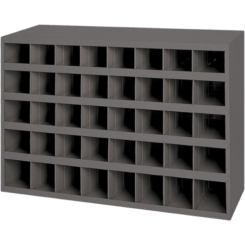 Durham Manufacturing 349-95 Steel Storage Bin Cabinet, 33-3/4" W x 8-1/2" D x 22-1/4" H, Grey