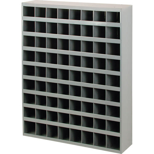 Durham Manufacturing 350-95 Steel Storage Bin Cabinet, 33-3/4" W x 8-1/2" D x 42" H, Grey