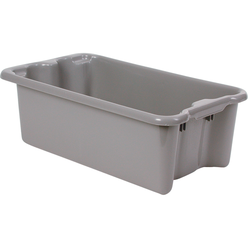 Lewis Bins+ 5850003 Polylewton Stack-N-Nest&reg; Containers, 6.2" x 20.1" x 13", Grey