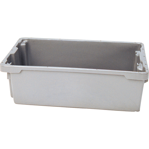 Lewis Bins+ 5850003 Polylewton Stack-N-Nest&reg; Containers, 6.2" x 20.1" x 13", Grey