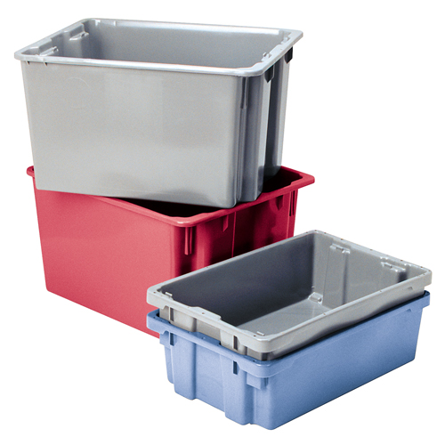 Lewis Bins+ 5800002 Contenants Stack-N-Nest Polylewton, 13" x 24" x 20", Rouge