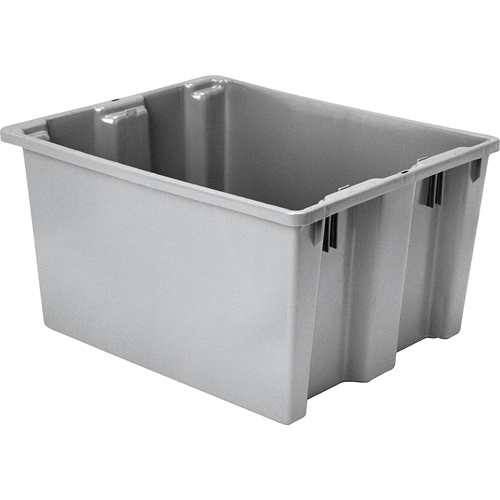 Lewis Bins+ 5800003 Contenants Stack-N-Nest Polylewton, 13" x 24" x 20", Gris