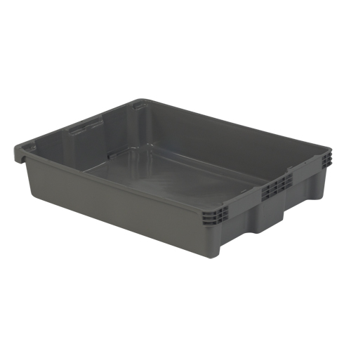Lewis Bins+ 5622577 Contenants Stack-N-Nest Polylewton, 6,1" x 29,6" x 22,4", Gris