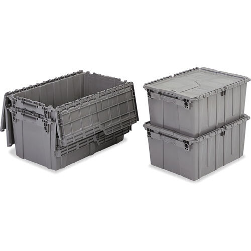 Orbis 5310403 Contenants de distribution Flipak en plastique poly&eacute;thyl&egrave;ne (PE), 11,8" x 9,8" x 7,7", Gris