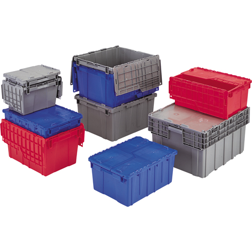 Orbis 5310403 Contenants de distribution Flipak en plastique poly&eacute;thyl&egrave;ne (PE), 11,8" x 9,8" x 7,7", Gris