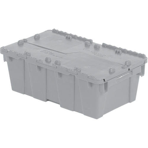 Orbis 5330403 Flipak&reg; Polyethylene Plastic (PE) Distribution Containers, 19.7" x 11.8" x 7.3", Grey