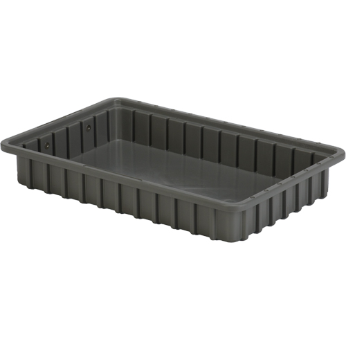 Lewis Bins+ 6000403 Contenants Divider Box, Poly&eacute;thyl&egrave;ne, 16,5" la x 10,9" p x 2,5" h, Gris