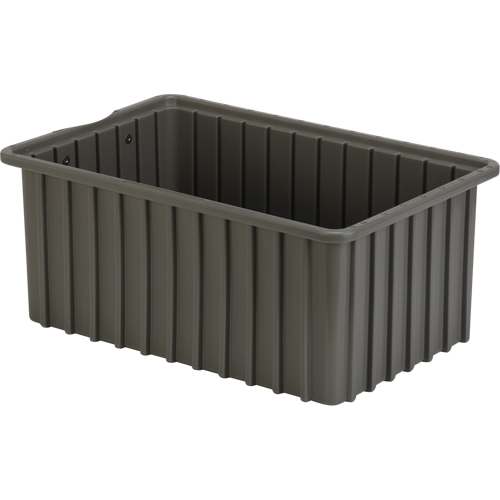 Lewis Bins+ 6000803 Contenants Divider Box, Poly&eacute;thyl&egrave;ne, 16,5" la x 10,9" p x 7" h, Gris