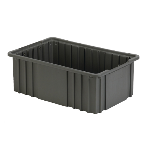 Lewis Bins+ 6003703 Divider Box, Polyethylene, 15.5" W x 9.9" D x 6" H, Grey