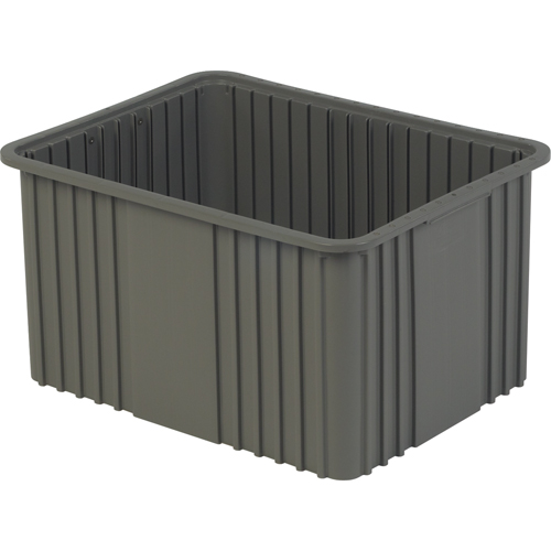 Lewis Bins+ 6004303 Contenant Divider Box, Poly&eacute;thyl&egrave;ne, 20,9" la x 15,9" p x 12" h, Gris