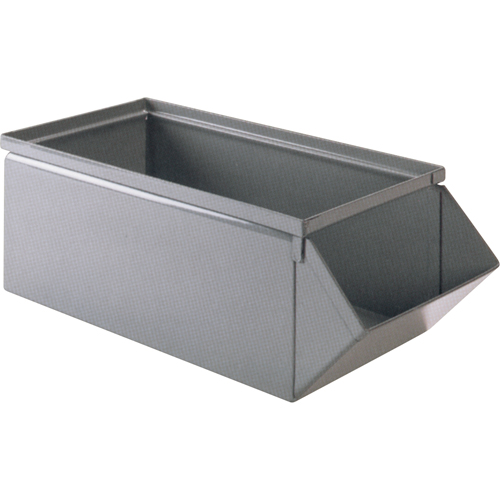 Stackbin 1-5SB-4 Steel Bin, 100 lbs. Cap., 15" W x 24" D x 11" H, Blue